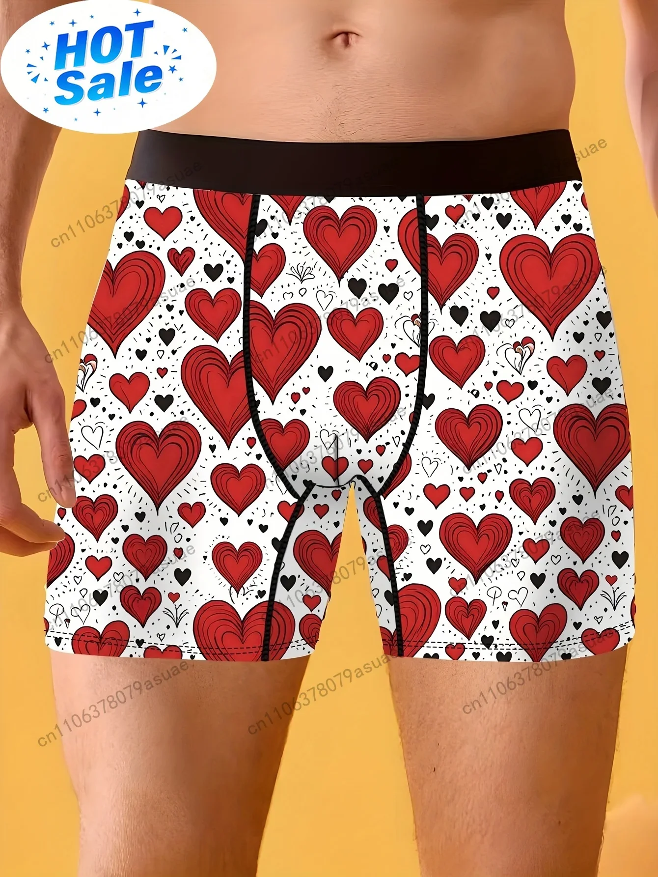 Quick Dry Underwear - 1 peça de cueca boxer masculina