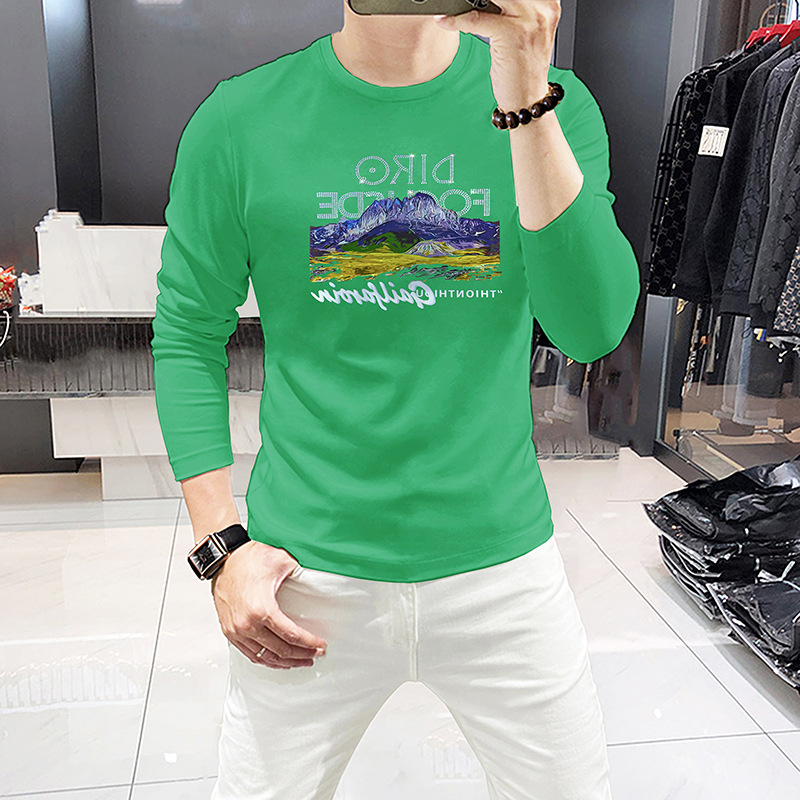 Camiseta masculina de manga co - Undershirt Crew Neck avaliação e preço