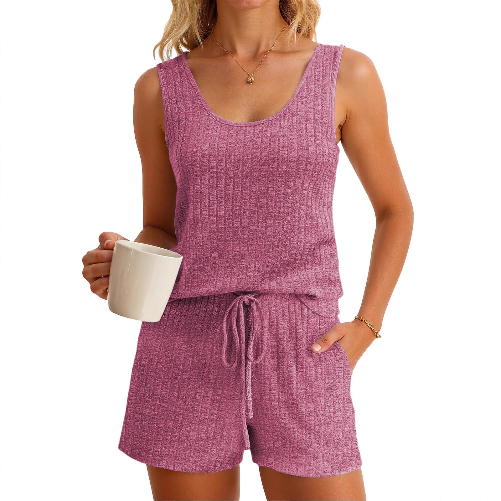 Conjunto Feminino de Verão com - Tank Top Ribbed avaliação e preço
